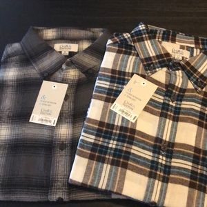 Croft & Barrow Flannel Shirts- Two Pack